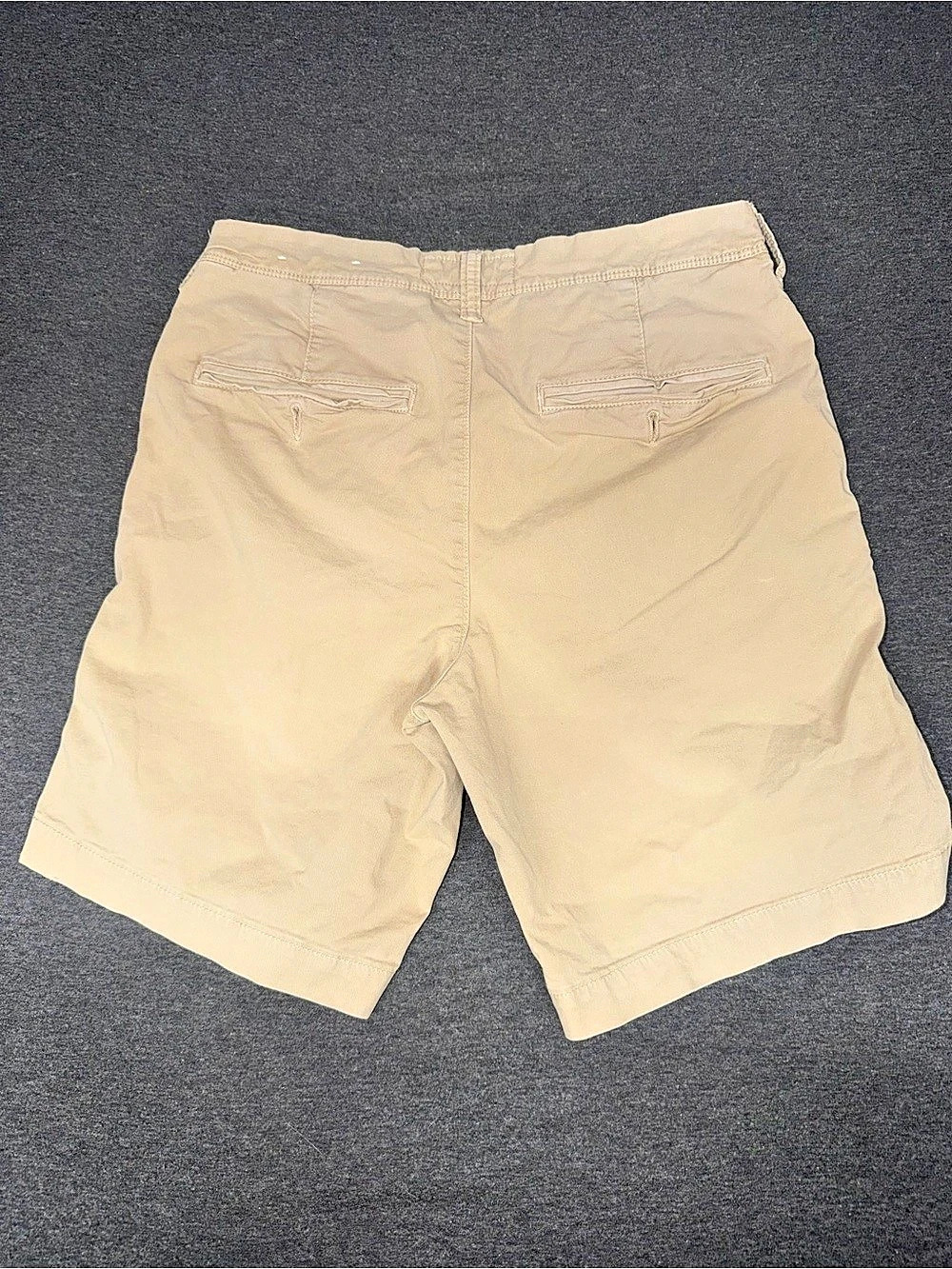 American Eagle Men's Flat Front Shorts Beige Waist 28 - Picture 2 of 5